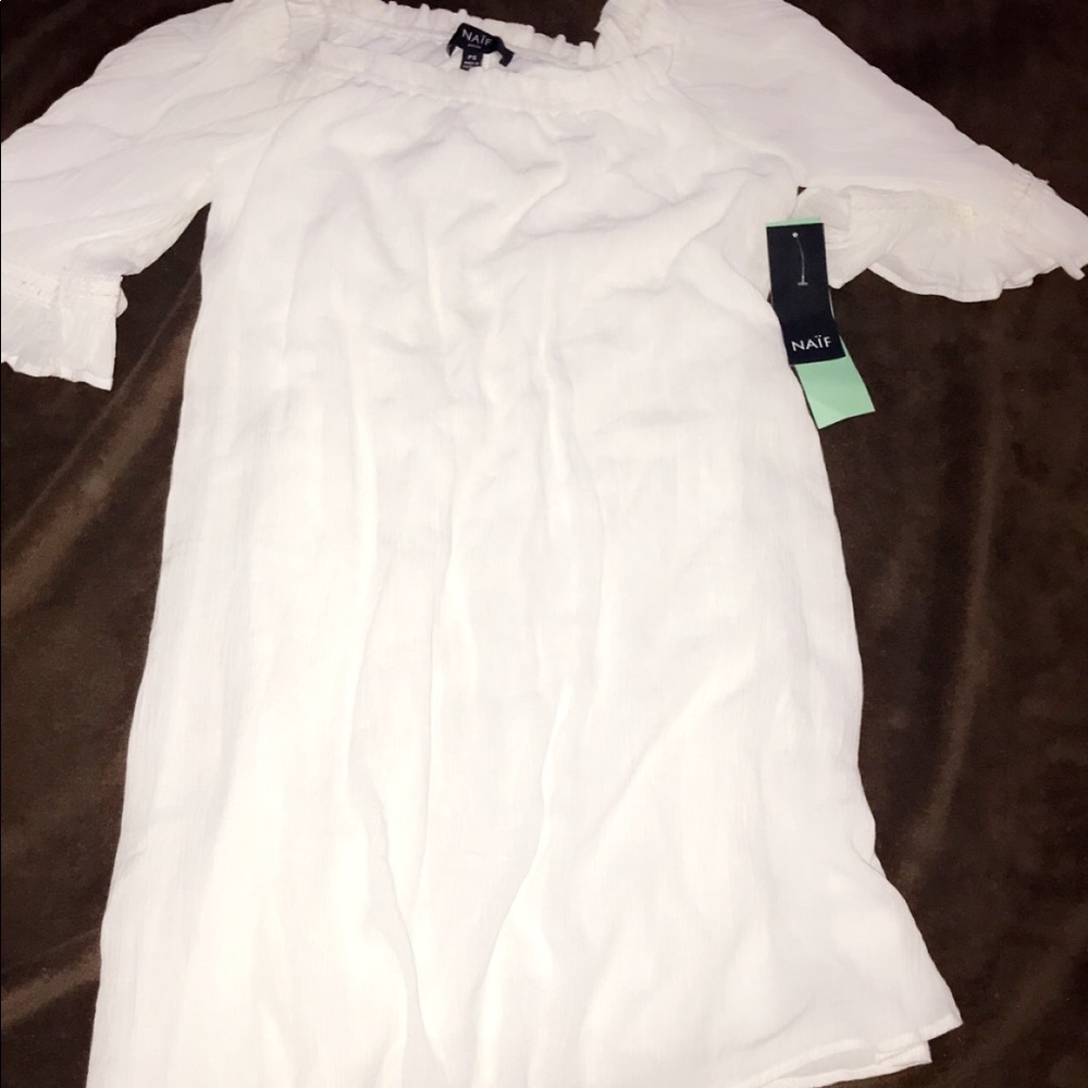 Brand New Mini White Dress - Picture 3 of 3
